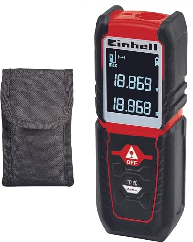 Einhell Misuratore Lase Tc-Ld 25 (Campo Misurazione 0.05 M - 25 M, Precisione +/- 3 Mm/M, Classe Ii, Diodo 635)