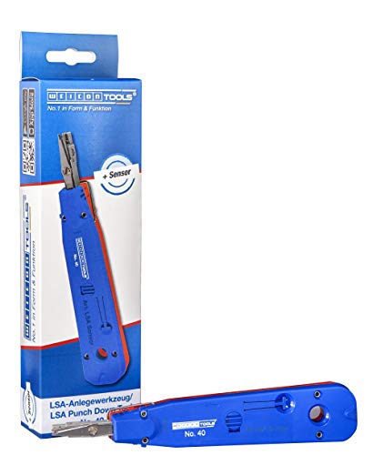 Weicon Sensor No. 40 Strumento Di Cablaggio Per Morsettiere Lsa, Blu/Rosso