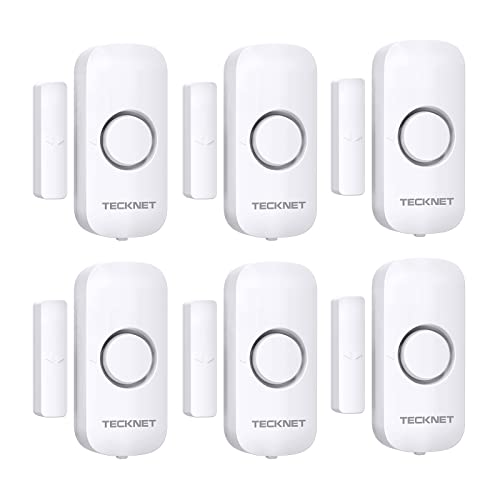 Tecknet Allarme Casa Senza Fili- Mini Sensori Allarme Porte E Finestre - Antifurto Casa Wireless Con Allarme Rapido Forte 100Db - Sistema Di Sllarme P