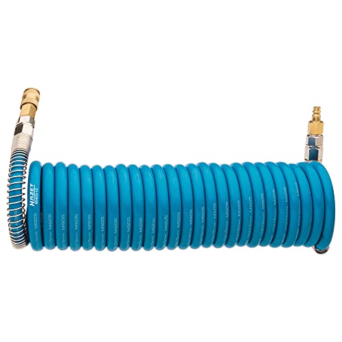 Hazet Tubo A Spirale Per Aria Compressa, Lunghezza: 7,62 M, Diametro Interno: 10 Mm, Pressione Di Esercizio: 10 Bar, Poliuretano) 9040S-10