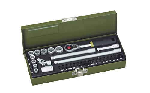 Proxxon 2223078 - Estuche Mecánico De Precisión 1/4" 32 Pc, Argento