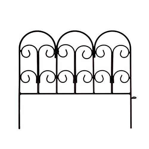 Scendor Garden 5 Recinzioni Decorative Da Giardino, Palizzata In Metallo Recinzione Giardino Design Bello Robusto E Affidabile Resistente Staccionata