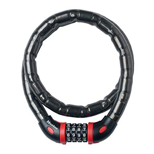 Master Lock Lucchetto Bici [Combinazione] [1 M Cavo] [Esterno] 8226Eurdpro - Ideale Per Proteggere Bicicletta, Skateboard, Passeggino, Falciatore, Att