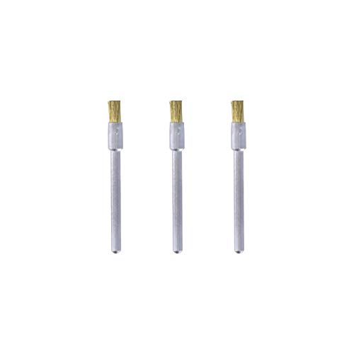 Dremel 537 Set Di Accessori Per Spazzole In Ottone, 2 Spazzole (3,2 Mm) Per La Pulizia Di Metalli Morbidi Come Oro, Bronzo O Rame