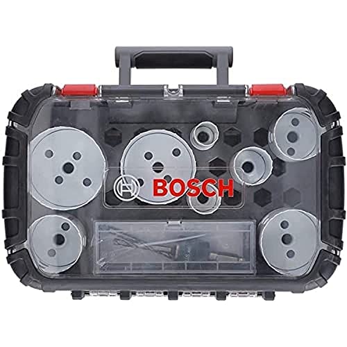 Bosch Professional Set Da 11 Pz. Seghe A Tazza Progressor For Wood & Metal (Per Elettricista, Ø 25-86 Mm, Accessorio Per Foratrice)