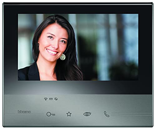 Bticino 344642 Videocitofono Wifi Monitor Interno Smart, 2 Fili, Display Aggiuntivo 7"" A Colori, Touch Screen, Con Vivavoce, Segreteria E Registrazio