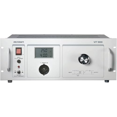 Voltcraft Vit 1000 Trasformatore Isolamento Regolabile Laboratorio 1-250 V/Ac