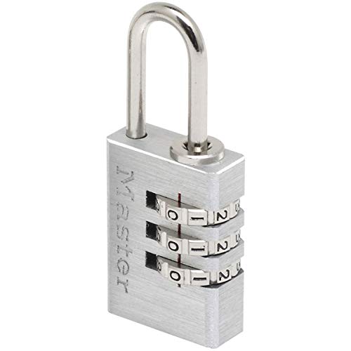Master Lock 7620Eurdcc Lucchetto Con Combinazione In Alluminio, Grigio, 2 X 5.5 X 0.9 Cm