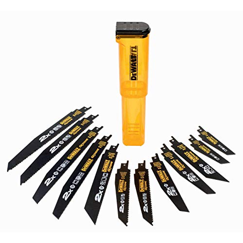 Dewalt, Dt2441L, Qz, Juego De 12 Hojas De Sierra Sable 2X