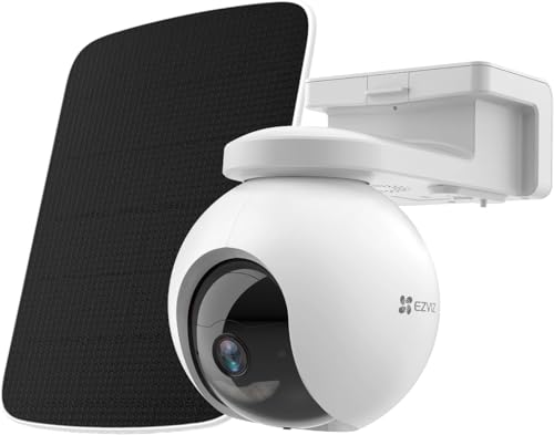 Ezviz 4G Telecamera Esterno Con Batteria Ricaricabili 10400Mah, 2K Telecamera Di Sorveglianza, 100% Senza Fili, Videocamera Esterna Pan&Tilt Con Coper