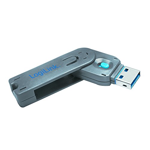 Logilink Usb Port Per Blocco Di Sicurezza Grau 1X Schlüssel, 1X Schloss