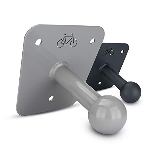 Heybro, Supporto Universale Da Parete Per Portabici Posteriore, Materiale Di Fissaggio Incluso - Ottimale Ed Elegante - Colpo D'Occhio In Ogni Garage