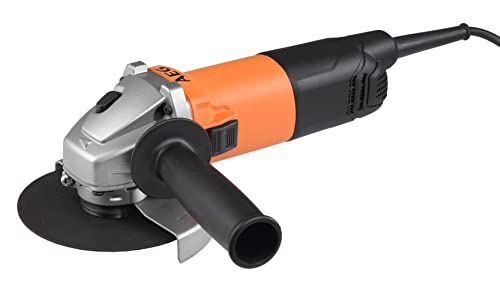 Aeg Ws8-125S Smerigliatrice A Batteria 800 W Con Diametro Disco 125 Mm, Con Impugnatura Ergonomica, Con Ingranaggi In Metallo, Flangia, Dado Per Flang