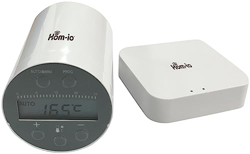 Hom-Io | Kit Termovalvole Wifi, Controllo Intelligente Del Riscaldamento, Risparmio Energetico, Compatibile Con Alexa E Google Home, Programmazione Se