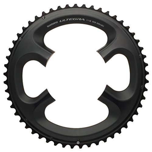 Shimano 53D 6800 Ultegra (53/39), Corona, Nero, 53/39