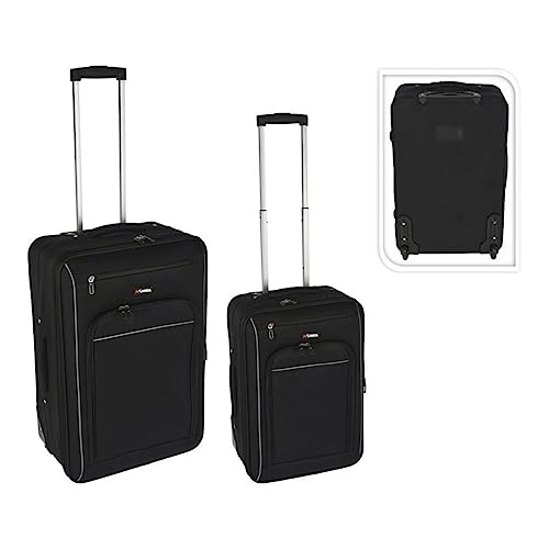 Set 2 Maletas De Viaje Negras
