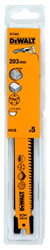 Dewalt, Dt2402, Qz, Hoja De Sierra Sable Hcs Progressor Para Madera 150Mm
