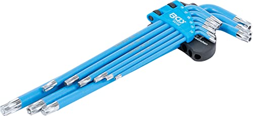 Juego De Llaves Acodadas | Perfil En T (Para Torx)/Perfil En T (Para Torx) Con Perforación T10 - T50 | 9 Piezas