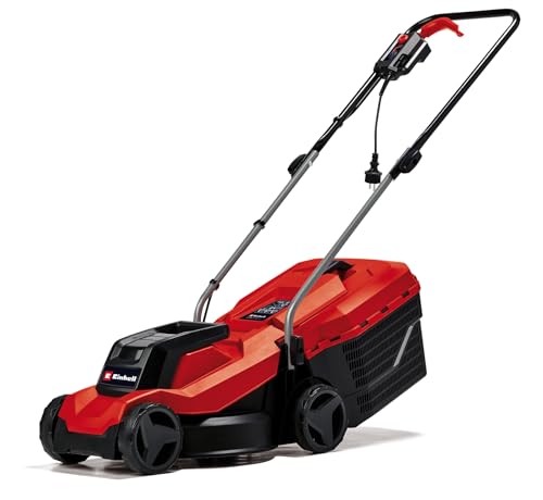 Einhell Tosaerba Elettrico Gc-Em 1000/32 (1.000 W, Larghezza Di Taglio 32 Cm, Fino A 300 M², Cesto Raccoglierba Da 30 L, Altezza Di Taglio 30-70 Mm, M