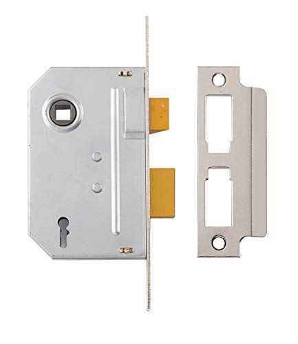 Yale P-M320-Ch-65 3 Leve Mortasa Standard Di Sicurezza, Finitura Cromata, 2.5 Inch/64 Mm