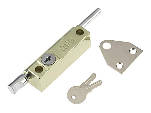 Yale Locks P124Pb - Lucchetto Per Porta, Finitura: Rame (Confezione Visi)