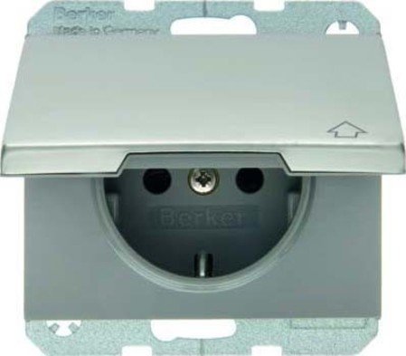 Berker Hager 47517104 - Presa Elettrica, Misura Piccola, Colore: Bianco