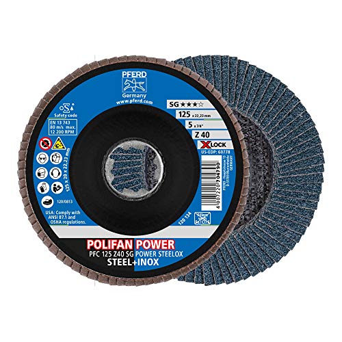 Pferd Placca A Lamelle Polifan Power, 10 Pezzi, 125 Mm, Z40, X-Lock (22,23 Mm), Sg Steelox, 67784126 – Per La Massima Convenienza Grazie Alla Rottura