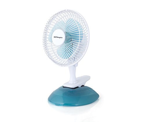 Orbegozo 16705 Ventilador 2 En 1-Tf 0219 10 Cm, 8 W, Acciaio Inossidabile, Verde Y Blanco