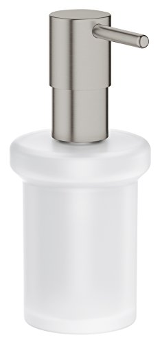 Grohe Gro-40394Dc1 40394Dc1-Essentials - Dispensador De Jabón, Supersteel, 40394Dc1, Nero, Large