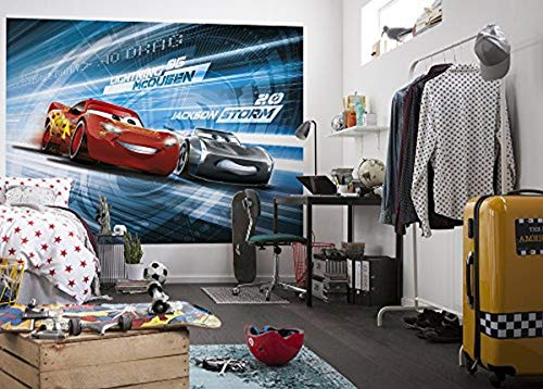 'Komar 4 – 423 Foto Carta Da Parati"Cars3 Simulazione, Multicolore, 254 X 184 Cm, 4 Pezzi