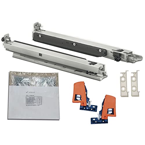 Blum Movento Blumotion S 760H - Binario Per Cassetti, Montaggio A Pavimento, 400 Mm, Estrazione Totale 40 Kg, 1 Paio Con Frizione E Set Di Accessori D