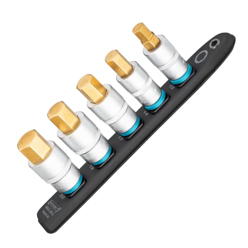 Hazet Ciabatta 986G-Sr/5 | Smart Rail Con Fondo Magnetico, 5 Slot, Azionamento: Quadrato 12,5 Mm (1/2 Pollice), Uscita: Profilo Esagonale Interno | Ba