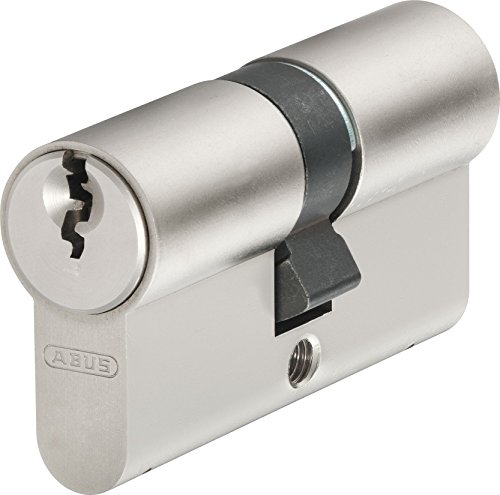 Abus Cilindro Profilato E30Np 30/60 Con 5 Chiavi, 59791, Nichel Lucido