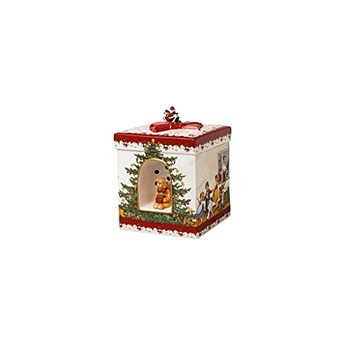 Villeroy & Boch - Christmas Toys, Pacchetto Quadrato, Bambini, 17 X 17 X 21,5Cm, Porcellana, Multicolore