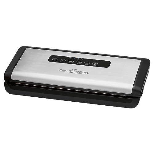 Proficook Pc-Vk 1146 800Mbar Nero, Acciaio Inossidabile Strumento Per Sottovuoto