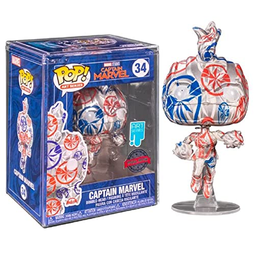 Funko Pop Marvel Captain Marvel Artist Series #34 – Esclusiva Protezione Pop - Exclusive Special Edition