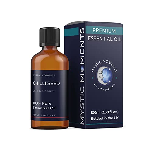Mystic Moments | Olio Essenziale Di Semi Di Peperoncino 100 Ml - Olio Puro E Naturale Per Diffusori, Aromaterapia E Massaggio Miscele Senza Ogm Vegano