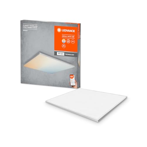 Ledvance Plafoniera Led Intelligente, Pannello Interno Con Tecnologia Wifi, Colore Della Luce Variabile (3000K-6500K), 600Mm X 600Mm, Compatibile Con