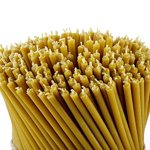 Danilovo Candele Profumate In Pura Cera D’Api – Candele Chiesa Ortodossa Per Preghiere, Natale, Lunghe, Morbide, N80, Altezza 18,5 Centimetri, 50 Pz