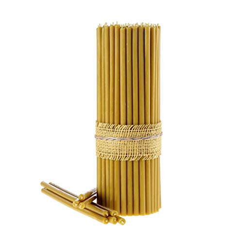Danilovo Candele Profumate In Pura Cera D’Api – Candele Chiesa Ortodossa Per Preghiere, Natale, Lunghe, Morbide, N20, Altezza 30,5 Centimetri, 15 Pz