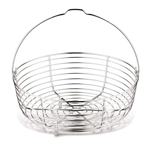Lagostina Cestello In Filo Per Cottura A Vapore In Acciaio Inox 18/10, Ø 19 Cm, Accessorio Per Pentola A Pressione Capacità 5 / 6 Litri, Vaporiera Per
