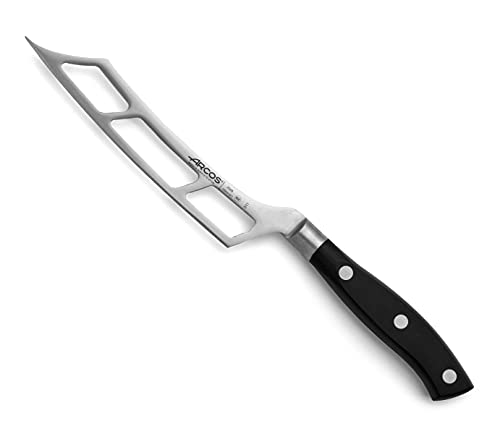 Arcos Serie Riviera, Coltello Formaggio, Acciaio Inossidabile Forgiato Nitrum 145 Mm, Manico Polioxymetilene (Pom), Colore Nero