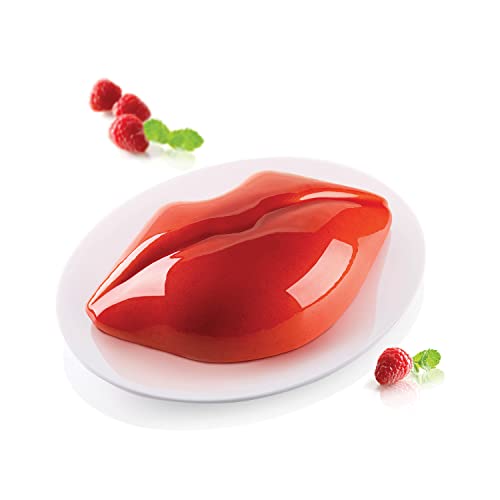 Silikomart Bacio Stampo In Silicone, Grigio, 25 X 15 X 6.5 Cm