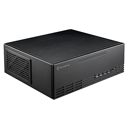 Silverstone Sst-Ml11B Milo Custodia Micro-Atx Sottile E Compatto, Supporta Blocchi Di Alimentazione Tfx