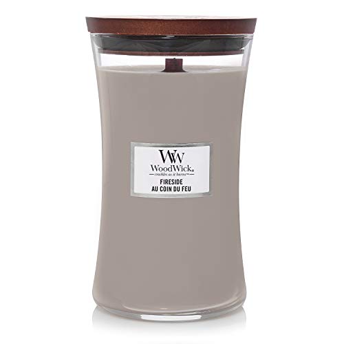 Woodwick Candela Grande Profumata Con Stoppino Scoppiettante | Focolare (Fireside) | Durata Fino A 130 Ore