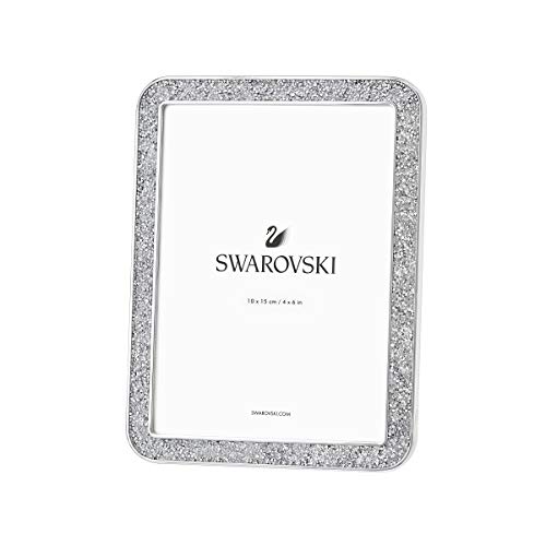 Swarovski Minera - Cornice Portafoto Piccola, Color Argento
