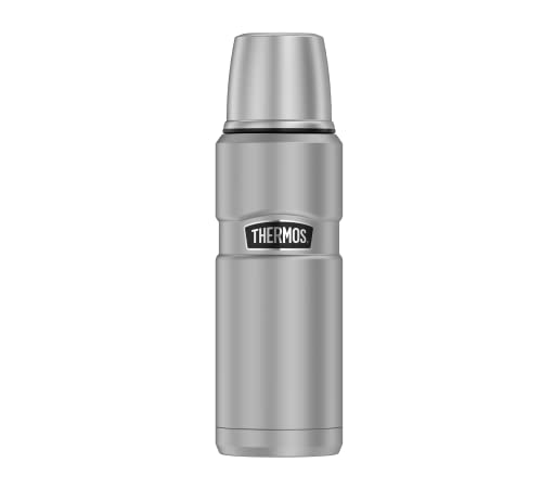 Thermos, Bottiglia Isolante Stainless King, In Acciaio Inox Satinato, Capacità 0,47 L, Codice Prodotto 4003.205.047, Grigio, 4003.205.047