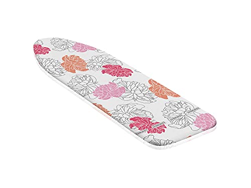 Leifheit Cotton Comfort S/M Copriasse Da Stiro, Copertura Asse Da Stiro Per Superfici Da Stiro Fino A Max. 125 X 40 Cm, Copri Asse Da Stiro Con Imbott