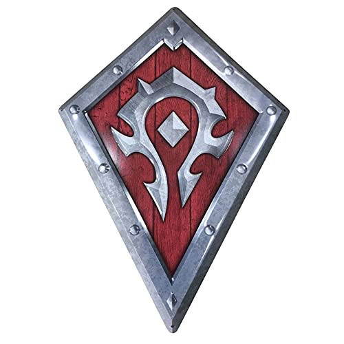 Abystyle World Of Warcraft - Bouclier Horde - Plaque Métal '25X35Cm'