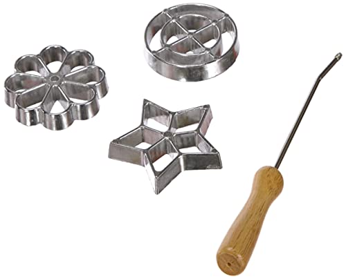 Ibili Set Moldes Roseton, Alluminio
